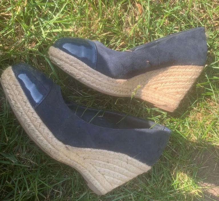 3 Pairs Size 5 Women’s Wedged Sandal Summer Shoes Bundle