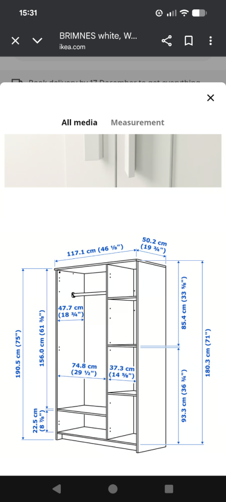 PENDING COLLECTION Free IKEA wardrobe 