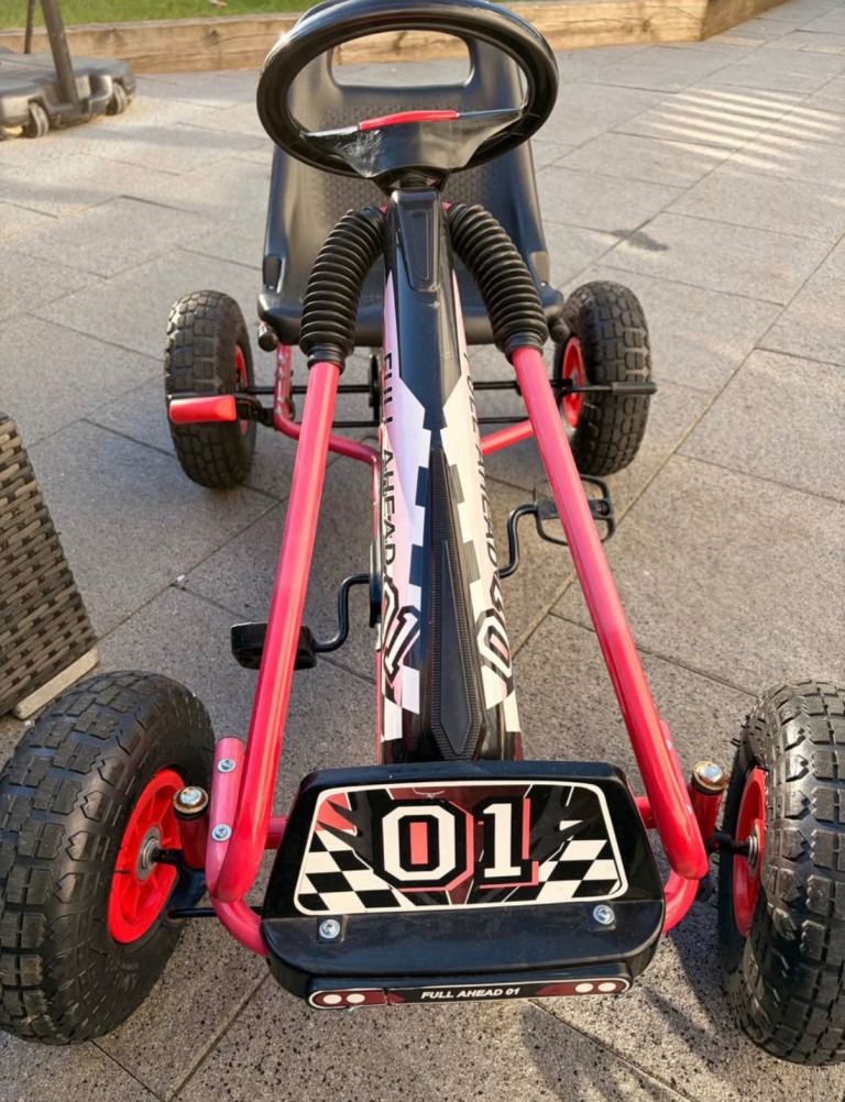 Kiddo Racer Pedal Go-Kart - Red