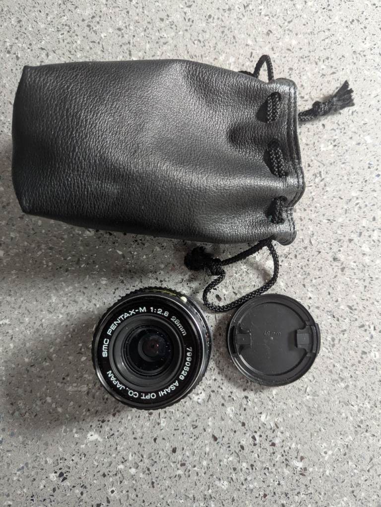 Pentax-M 1:2.8 28mm Lens with Pouch –Excellent Condition