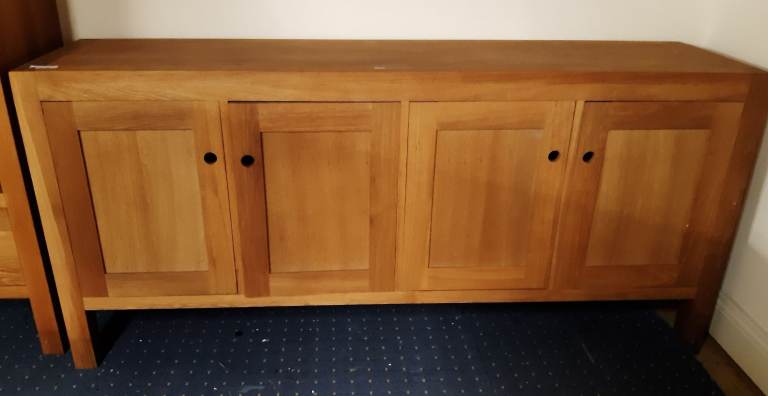 image for Oak sideboard and bookcase 