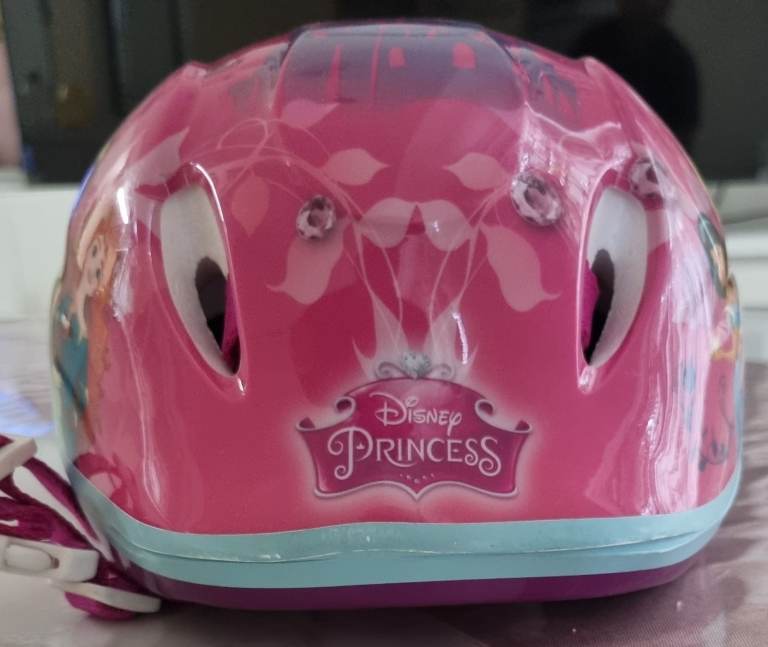Disney Princess Kids Bike Helmet - Pink/Purple, Good Condition