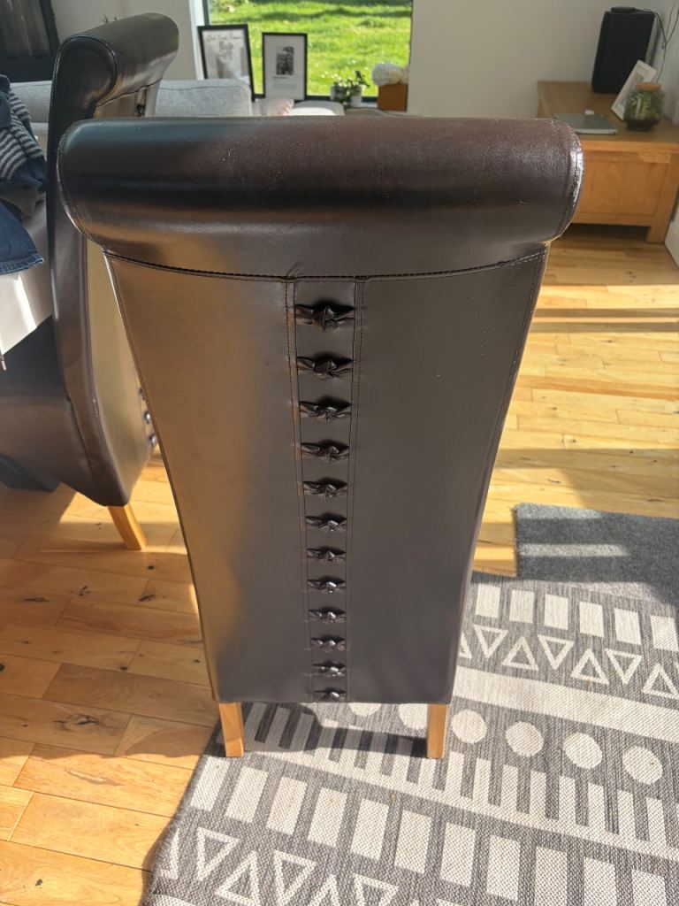 Brown Dining Room Chairs 6