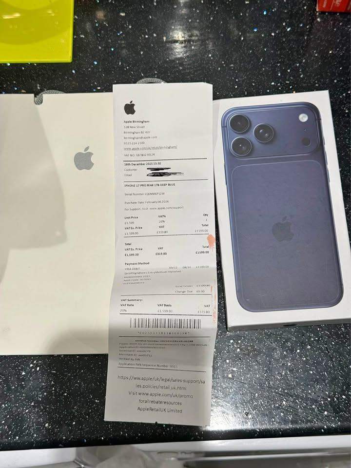 iPhone 17 pro max 1TB