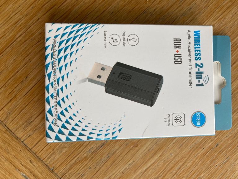 Wireless 2 in 1 receiver and transmitter 