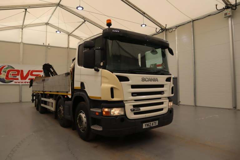 2012 (12 PLATE) Scania P360 DROPSIDE REAR 8x2 Euro 5 Cranes