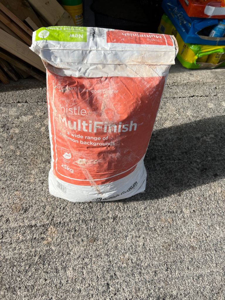 1 bag of multi finish plaster