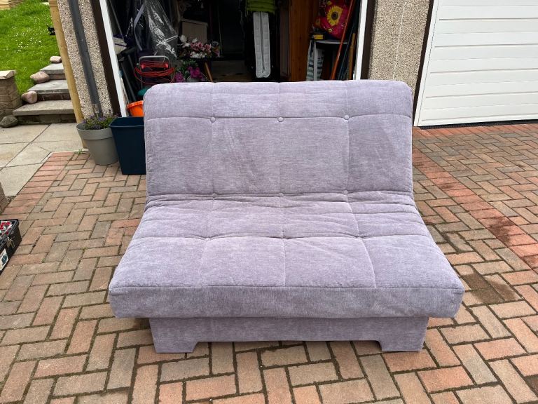 Modern Futon on Light Grey / Blue Colour