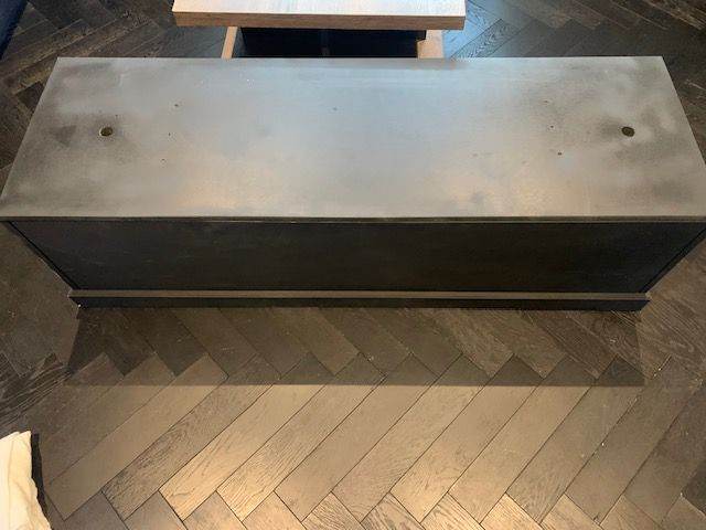 Storage Wooden Black Box or  Seating Bench