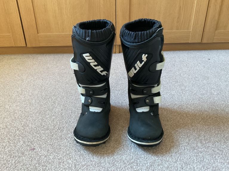 Wulfsport Kids Motocross Boots Size UK11 EU29 MX Youth Pw50 Quad Dirtbike Revvi Pitbike Stacyc