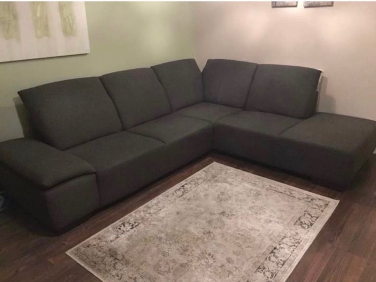 Brown Corner Sofa – Good Condition, Comfortable