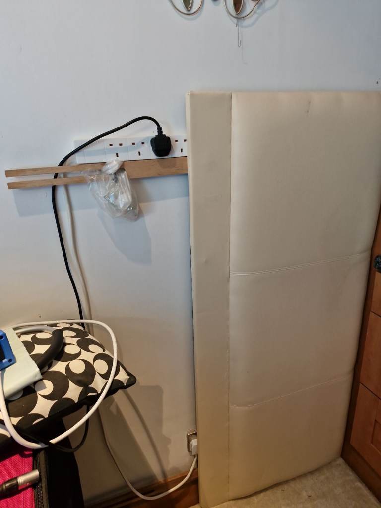 Cream Double Bed Headboard - FREE to a Good Home!