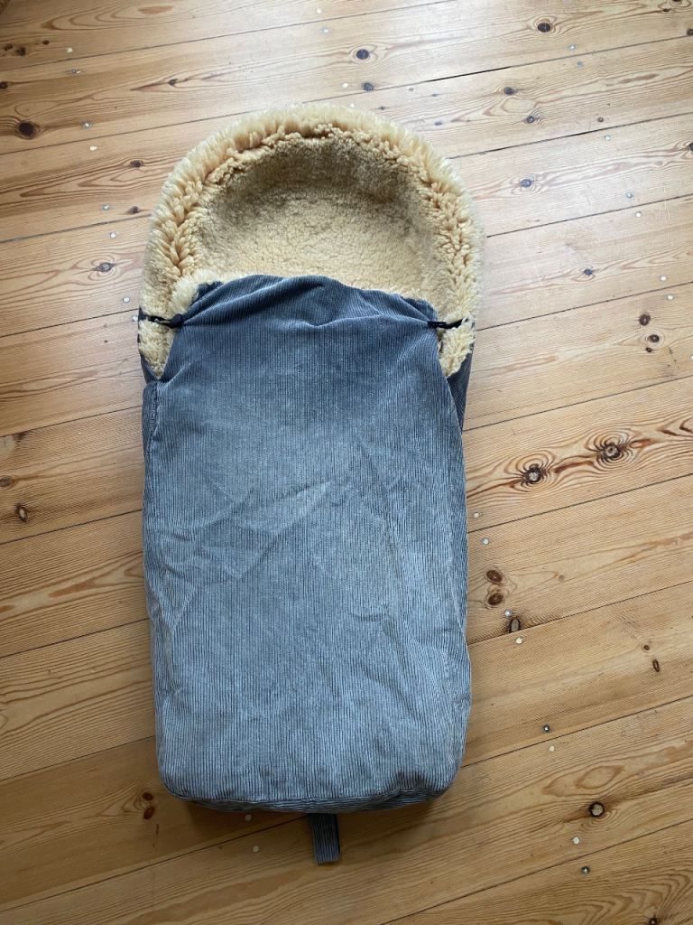 Beautiful sheepskin footmuff