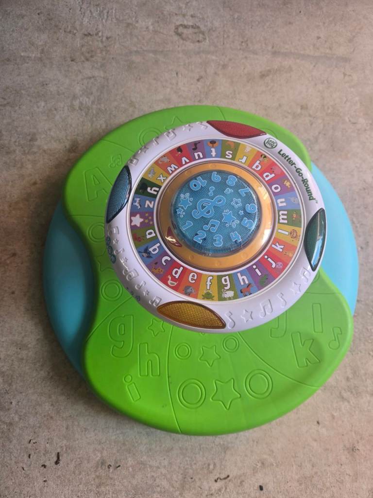 LEAPFROG letter Go Round 360° kids learning activity centre used with batteries