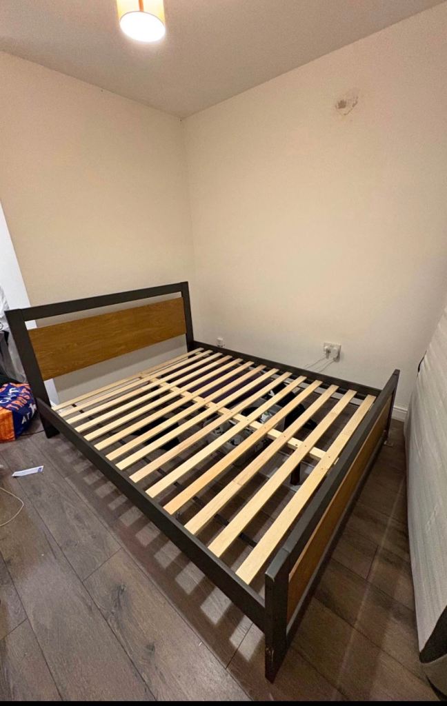 Ikea king bed and mattress 