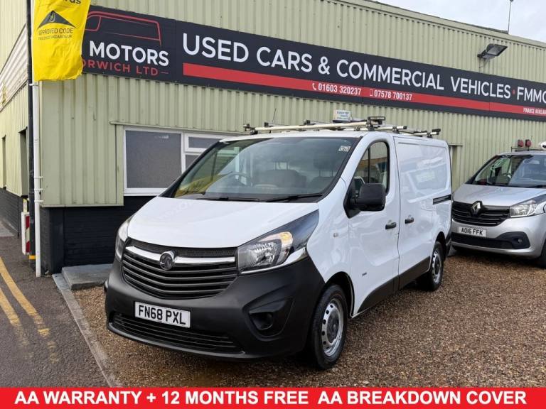 2018 68 VAUXHALL VIVARO 1.6 CDTI 2900 PANEL VAN 5DR DIESEL MANUAL L1 H1 EURO 6 (