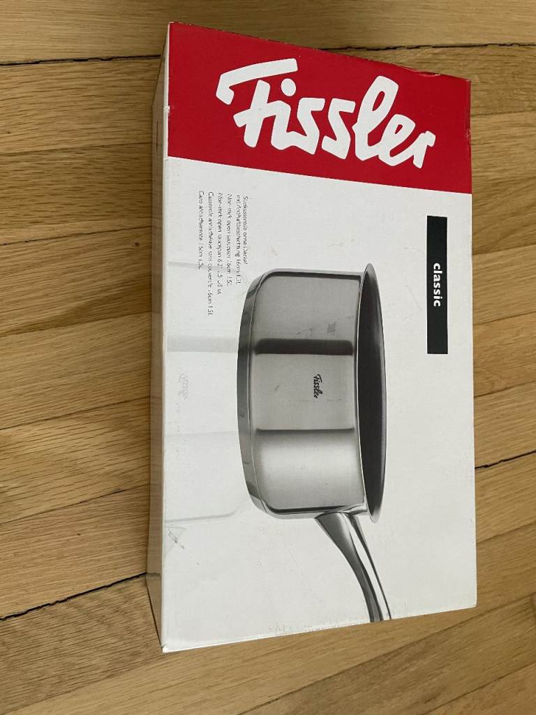 Brand new Fissler 16cm 1.5L non-stick stainless steel saucepan