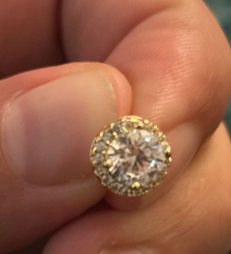 image for Gold and silver butterfly clip earrings 