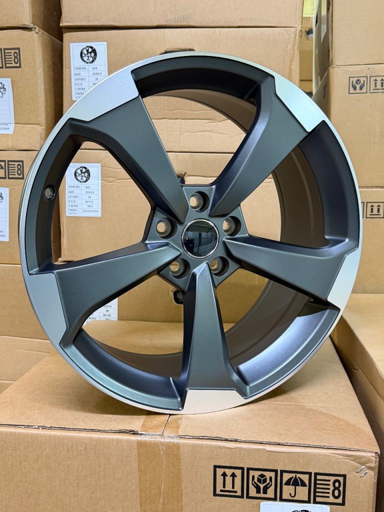 New 19” TTRS Black Edition Style Alloy Wheels - A3 - A4 - Golf - Leon - Jetta - Octavia - 5x112