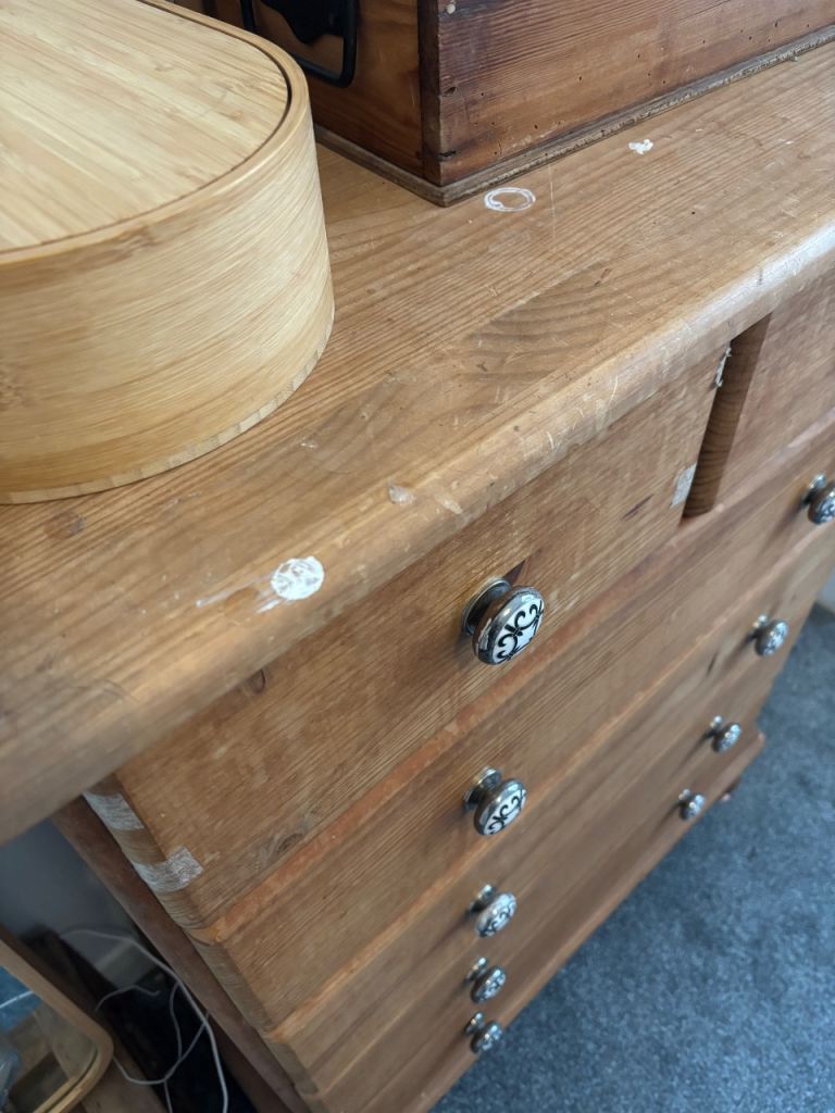 Solid Wood Clothes Dresser 