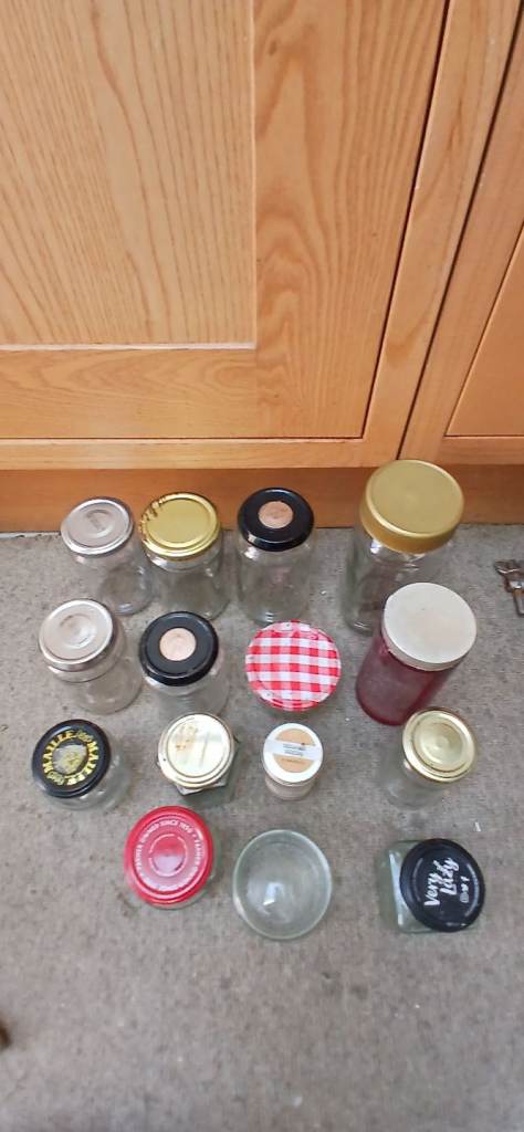 Free jars ideal for jam marmalade nails screws etc
