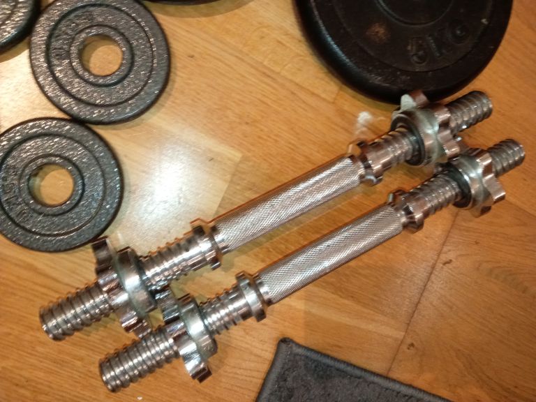 40kg (2*20kg) adjustable cast iron dumbbells / dumbells / weights