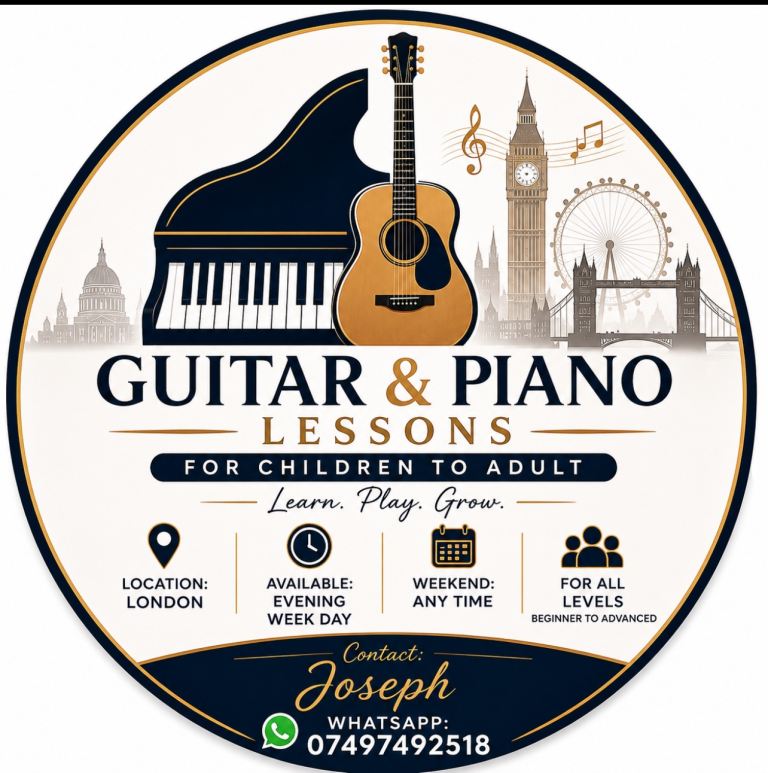 Piano & Guitar Lessons in London