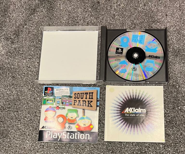 South Park game PS1 with manual 