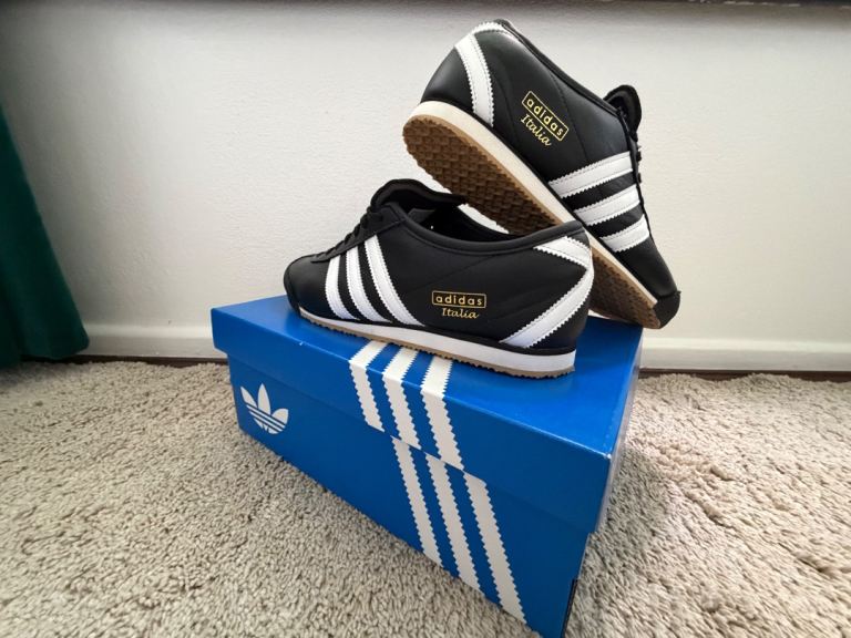 Adidas Italia 70s Trainers – Black, UK 7.5, Brand New