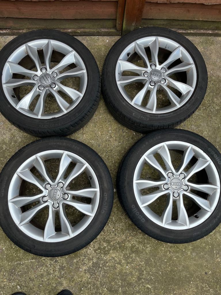 4 x 17” Genuine Audi A3 Alloy Wheels, 5x112, Volkswagen Caddy *POSTAGE AVAILABLE*
