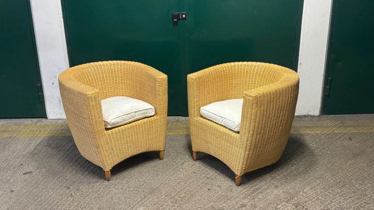 REDUCED PRICE Genuine Heal’s Rattan Chairs RRP £1600