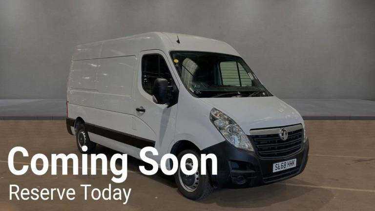 2018 68 VAUXHALL MOVANO 2.3 CDTI 3500 NO VAT VAN L2 H2 EURO 6 (130 PS) DIESEL