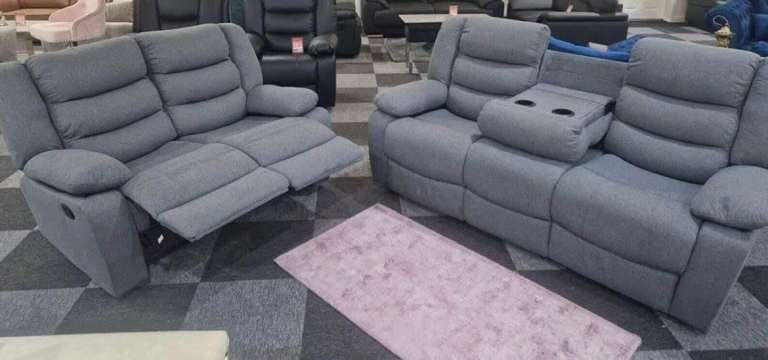 Roma Corner Recliner Sofa & 3-2 Recliner 🛋️ Luxury Comfort | 25% Discount Free Delivery **