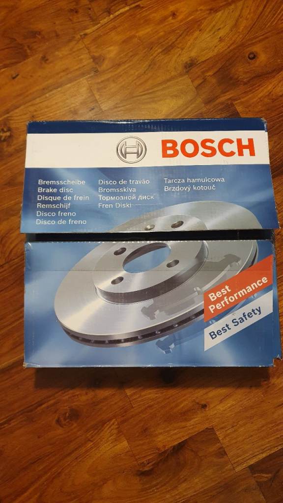 GENUINE VW T4 TRANSPORTER VOLKSWAGON Bosch Brake Discs 294mm 295mm 2 off