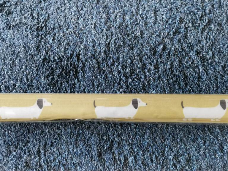 Roller Blind. Sausage dog pattern. Width 154cm Drop 162cm