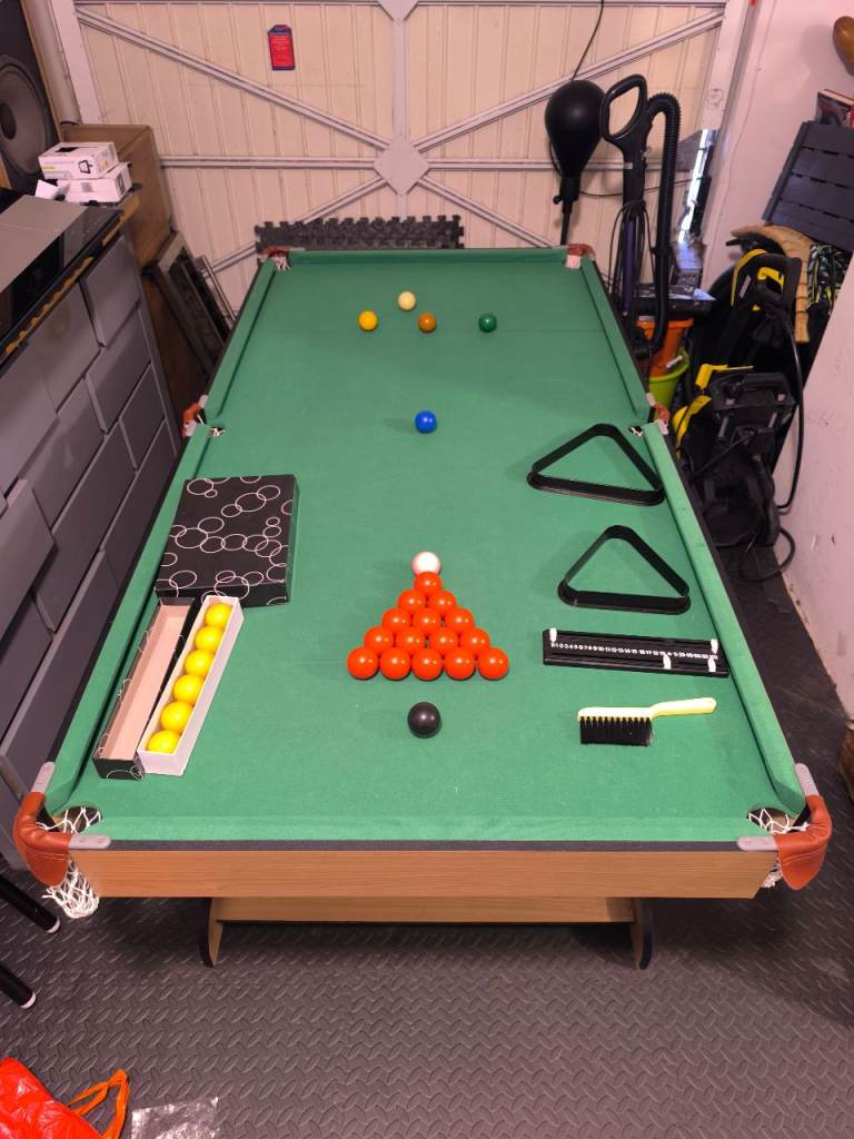 Hy-Pro 6ft Folding Snooker & Pool Table