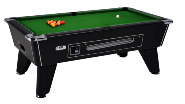 7x4 New Black DPT omega coin operated pool table