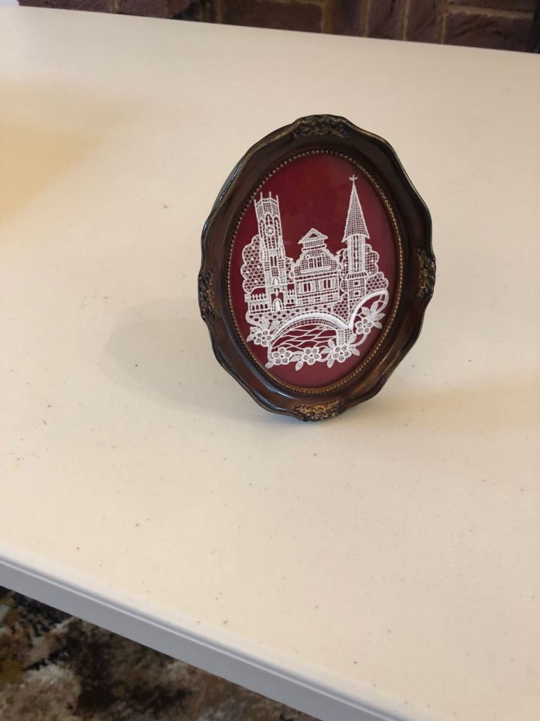 Framed Belgian Lace picture