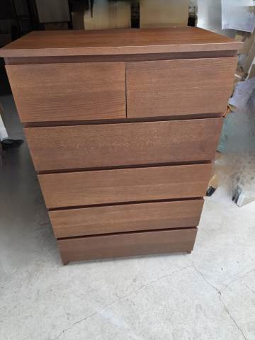ikea brown malm 6 drawer dresser MALM chest of 6 drawers, black-brown, 160x78 cm