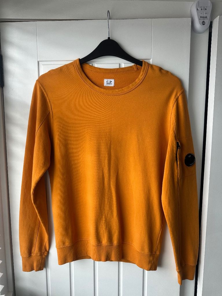 CP Company Orange Crew Neck Lightweight Sweatshirt – Great Condition