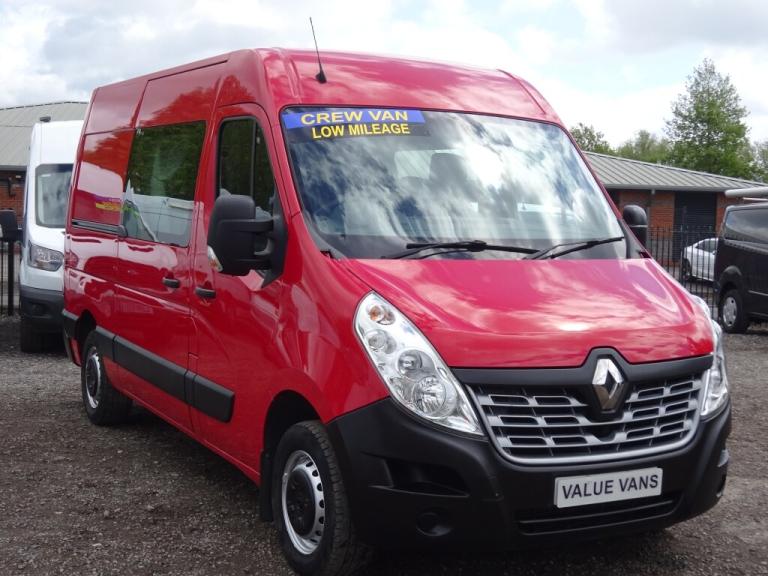 2019 Renault Master MM35dCi 130 Business Medium Roof Crew Van WINDOW VAN DIESEL Manual