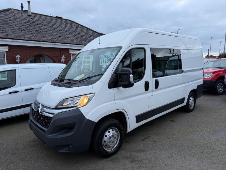 2016 16 CITROEN RELAY 2.2 HDI 130 35 L2 H2 CREW VAN WHITE DOG UNIT K9 EX POLICE