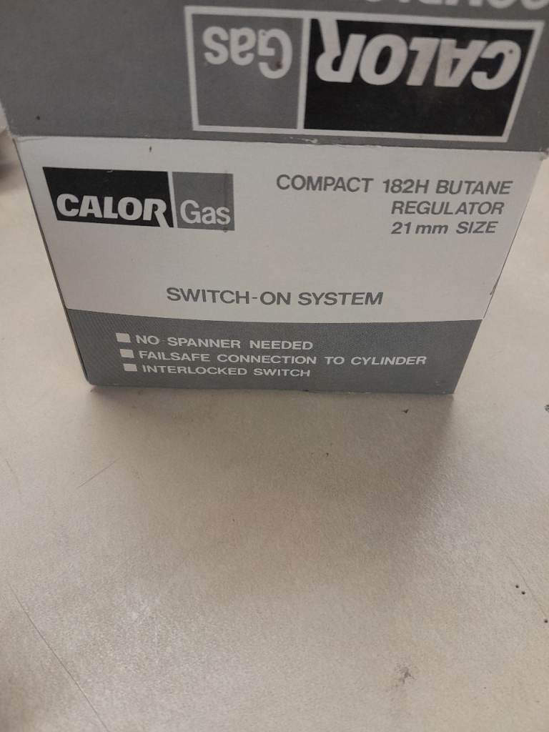 Calor Gas Compact 182H Butane Regulator 21mm – New in Box