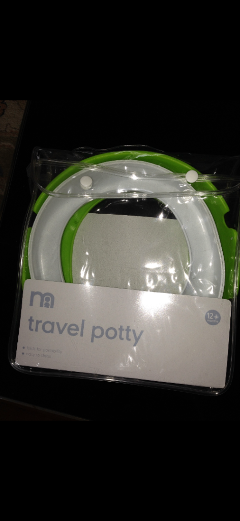 New Travel Potty – Green & White