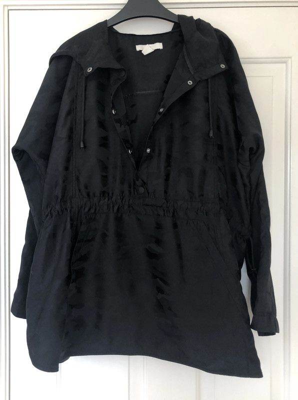 H&M lightweight, black, hooded jacket EUR XS/ 6