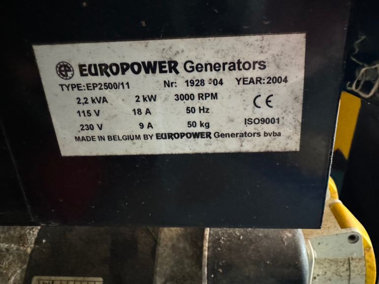 europower honda generator 5.5 big engine 