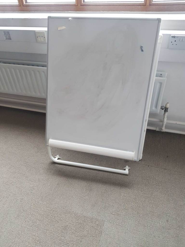 Used Whiteboard with Clip 70cm x 90cm