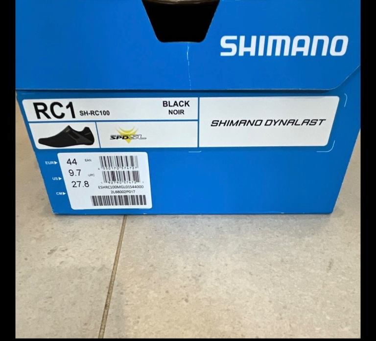 Shimano RC1 SH-RC100 Road Cycling Shoes Black EU 44 3-Bolt Clipless