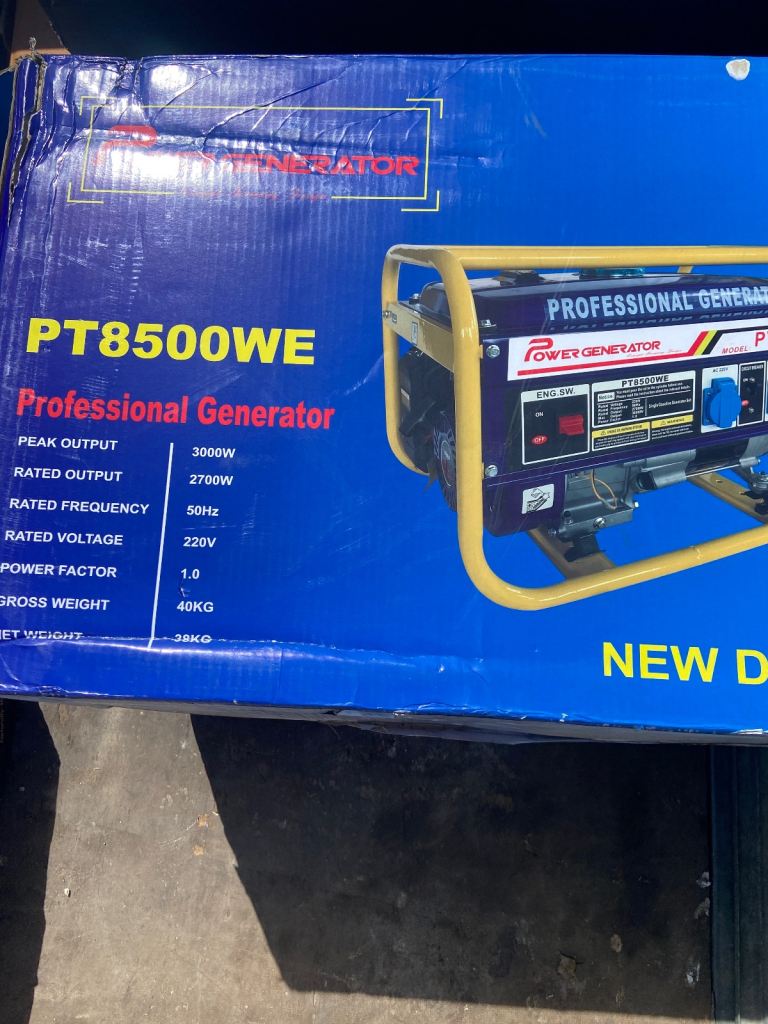 Power generator PT85000WE video available  but can’t attach to edit 