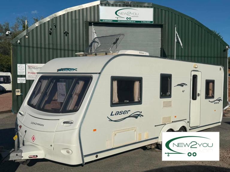 2009 Coachman Laser 655/6 6 Berth TWIN AXLE Caravan - STOCK H159